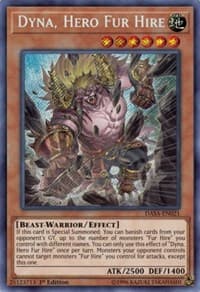 Dyna, Hero Fur Hire - Dark Saviors - YuGiOh card