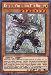 Rafale, Champion Fur Hire - Dark Saviors - YuGiOh card