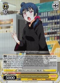 "Today's Ultimate Ragnarok" Yoshiko Tsushima (Parallel Foil) - Love Live! Sunshine!! Extra Booster - Weiss Schwarz card