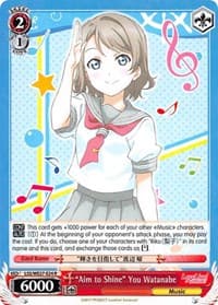 "Aim to Shine" You Watanabe - Love Live! Sunshine!! Extra Booster - Weiss Schwarz card