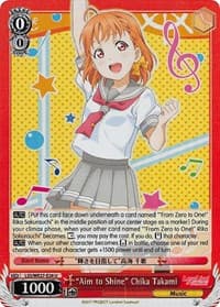 "Aim to Shine" Chika Takami - Love Live! Sunshine!! Extra Booster - Weiss Schwarz card