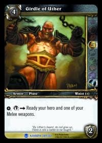 Girdle of Uther - Heroes of Azeroth - WoW card