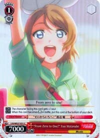 "From Zero to One!" You Watanabe (Parallel Foil) - Love Live! Sunshine!! Extra Booster - Weiss Schwarz card