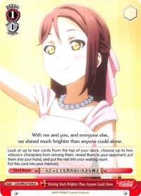 Shining Much Brighter Than Anyone Could Alone - Love Live! Sunshine!! Extra Booster - Weiss Schwarz card