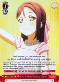 Shining Much Brighter Than Anyone Could Alone (Parallel Foil) - Love Live! Sunshine!! Extra Booster - Weiss Schwarz card