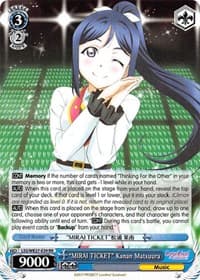 "MIRAI TICKET" Kanan Matsuura - Love Live! Sunshine!! Extra Booster - Weiss Schwarz card