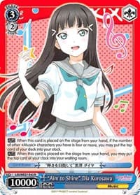 "Aim to Shine" Dia Kurosawa - Love Live! Sunshine!! Extra Booster - Weiss Schwarz card