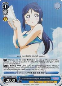 "GLAMorous Swimsuit Figure" Kanan Matsuura (Parallel Foil) - Love Live! Sunshine!! Extra Booster - Weiss Schwarz card