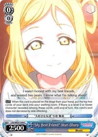 "My Best Friend" Mari Ohara - Love Live! Sunshine!! Extra Booster - Weiss Schwarz card