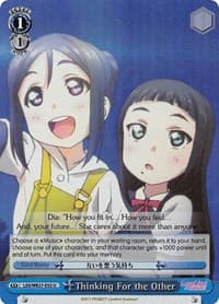 Thinking For the Other (Parallel Foil) - Love Live! Sunshine!! Extra Booster - Weiss Schwarz card