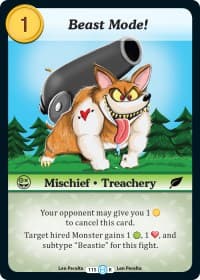 Beast Mode! - The Desolation of Blarg - Munchkin CCG card