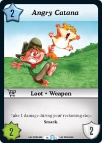 Angry Catana - The Desolation of Blarg - Munchkin CCG card