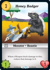 Honey Badger - The Desolation of Blarg - Munchkin CCG card