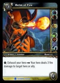 Helm of Fire - Heroes of Azeroth - WoW card