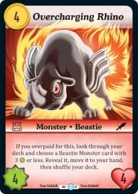 Overcharging Rhino - The Desolation of Blarg - Munchkin CCG card