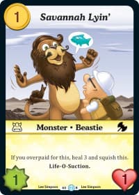 Savannah Lyin' - The Desolation of Blarg - Munchkin CCG card
