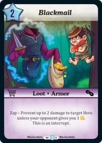 Blackmail - The Desolation of Blarg - Munchkin CCG card