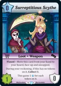 Surreptitious Scythe - The Desolation of Blarg - Munchkin CCG card