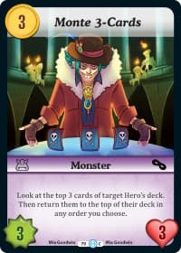 Monte 3-Cards - The Desolation of Blarg - Munchkin CCG card