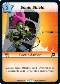 Sonic Shield - The Desolation of Blarg - Munchkin CCG card