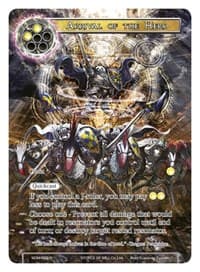 Arrival of the Hero (Full Art) - Winds of the Ominous Moon - Force of Will card