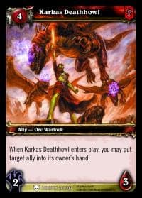 Karkas Deathhowl - Heroes of Azeroth - WoW card