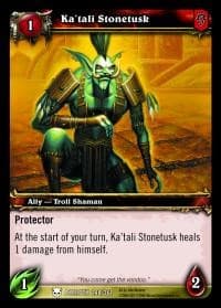 Ka'tali Stonetusk - Heroes of Azeroth - WoW card