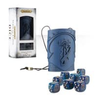 Warhammer: Age of Sigmar - Stormcast Eternals Dice & Shaker (8-Pack) - Warhammer Game Accessories - Warhammer Game Accessories card