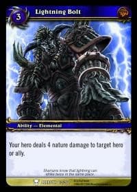 Lightning Bolt - Heroes of Azeroth - WoW card