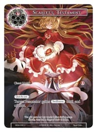 Scarlet's Testament (Full Art) - Winds of the Ominous Moon - Force of Will card