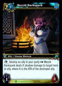 Mezzik Darkspark - Heroes of Azeroth - WoW card