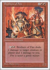 Brothers of Fire - Fourth Edition - Magic: The Gathering card