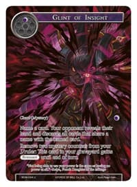 Glint of Insight (Full Art) - Winds of the Ominous Moon - Force of Will card
