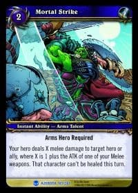 Mortal Strike - Heroes of Azeroth - WoW card