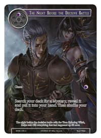 The Night Before the Decisive Battle (Full Art) - Winds of the Ominous Moon - Force of Will card
