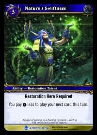 Nature's Swiftness - Heroes of Azeroth - WoW card