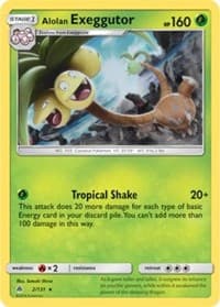 Alolan Exeggutor - 2/131 (SM Forbidden Light) - Deck Exclusives - Pokemon card