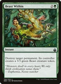 Beast Within - Battlebond - Magic: The Gathering card