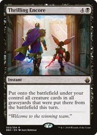 Thrilling Encore - Battlebond - Magic: The Gathering card