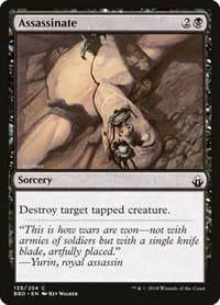 Assassinate - Battlebond - Magic: The Gathering card