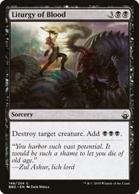 Liturgy of Blood - Battlebond - Magic: The Gathering card