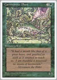 Carnivorous Plant - Fourth Edition - Magic: The Gathering card