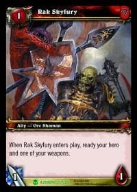 Rak Skyfury - Heroes of Azeroth - WoW card