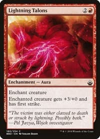 Lightning Talons - Battlebond - Magic: The Gathering card