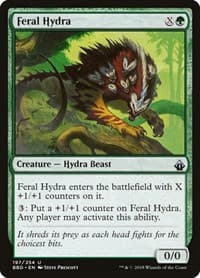 Feral Hydra - Battlebond - Magic: The Gathering card