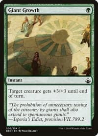 Giant Growth - Battlebond - Magic: The Gathering card