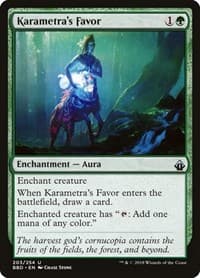 Karametra's Favor - Battlebond - Magic: The Gathering card