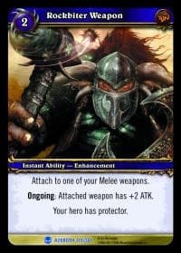 Rockbiter Weapon - Heroes of Azeroth - WoW card