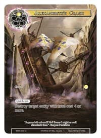 Alexandrite's Crash (Full Art) - Winds of the Ominous Moon - Force of Will card