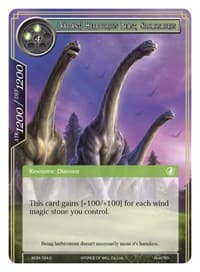 [Variant] Herbivorous Beast, Silomosaurus - Winds of the Ominous Moon - Force of Will card